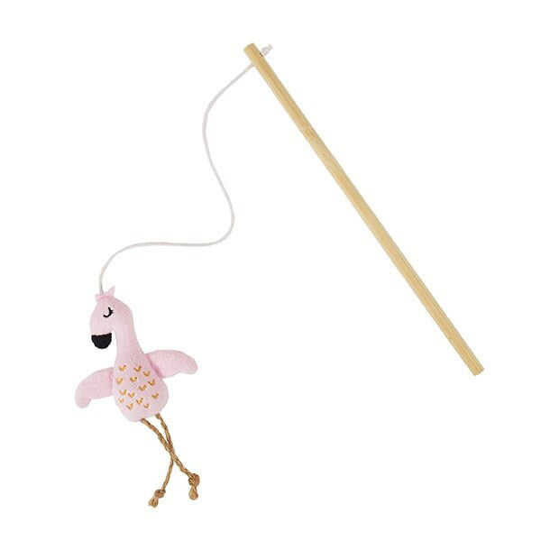 20577-rosewood-eco-friendly-flamingo-catnip-teaser-pet-toy-pink