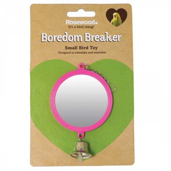22085-rosewood-hanging-7-6cm-round-mirror-bird-pet-interactive-cage-toy-w-bell