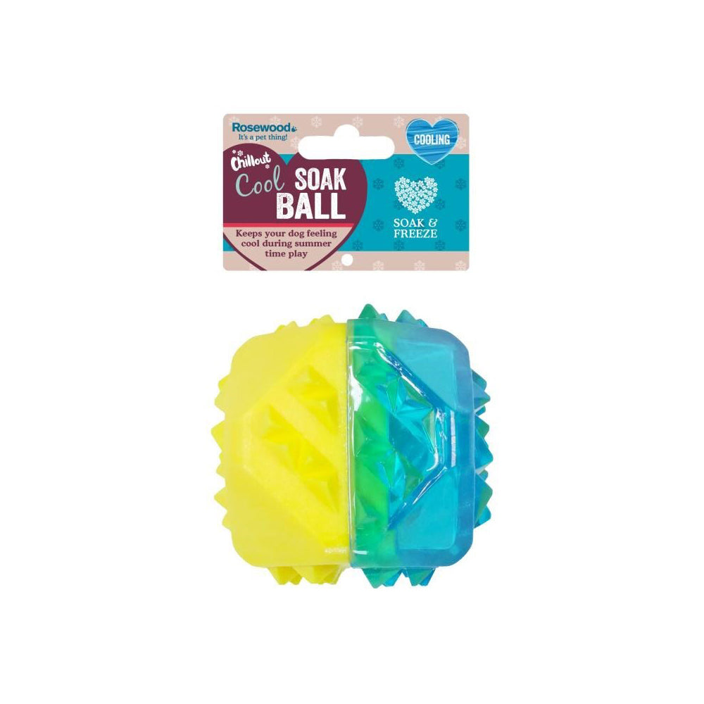 2229-rosewood-chillax-cool-soak-rubber-ball-pet-dog-chew-outdoor-fetch-toy-yellow-blu