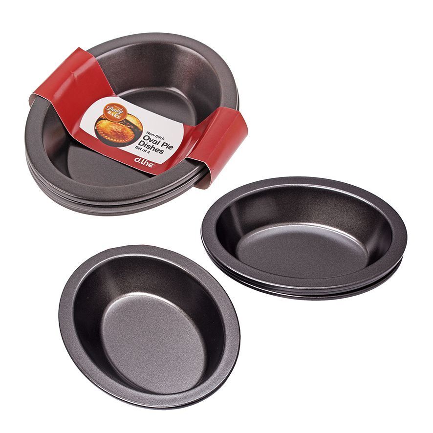 2999-4-4pc-daily-bake-non-stick-oval-pie-dish-14x10x3cm-black