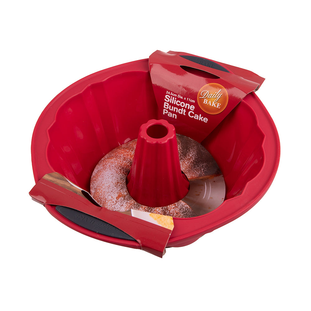 3110-daily-bake-silicone-bundt-cake-pan-24-5-x-11cm-red