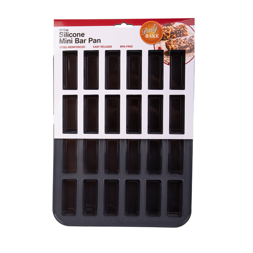 3123ch-daily-bake-24-cup-silicone-mini-bar-pan-32-5x24-5cm-charcoal