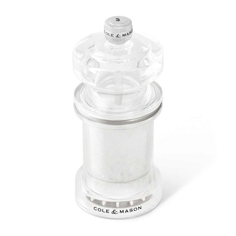 31550-cole-mason-605-acrylic-12cm-salt-mill-spice-grinder-clear