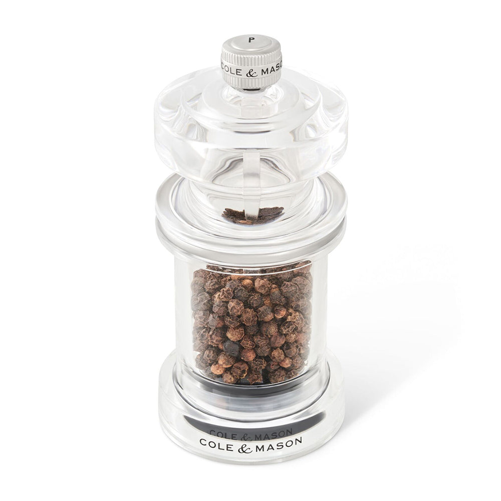 31551-cole-mason-605-acrylic-12cm-pepper-mill-spice-grinder-clear