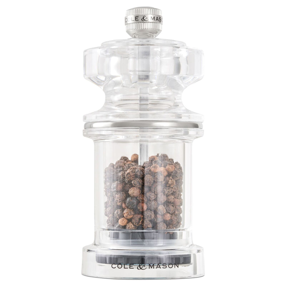 31551-cole-mason-605-acrylic-12cm-pepper-mill-spice-grinder-clear