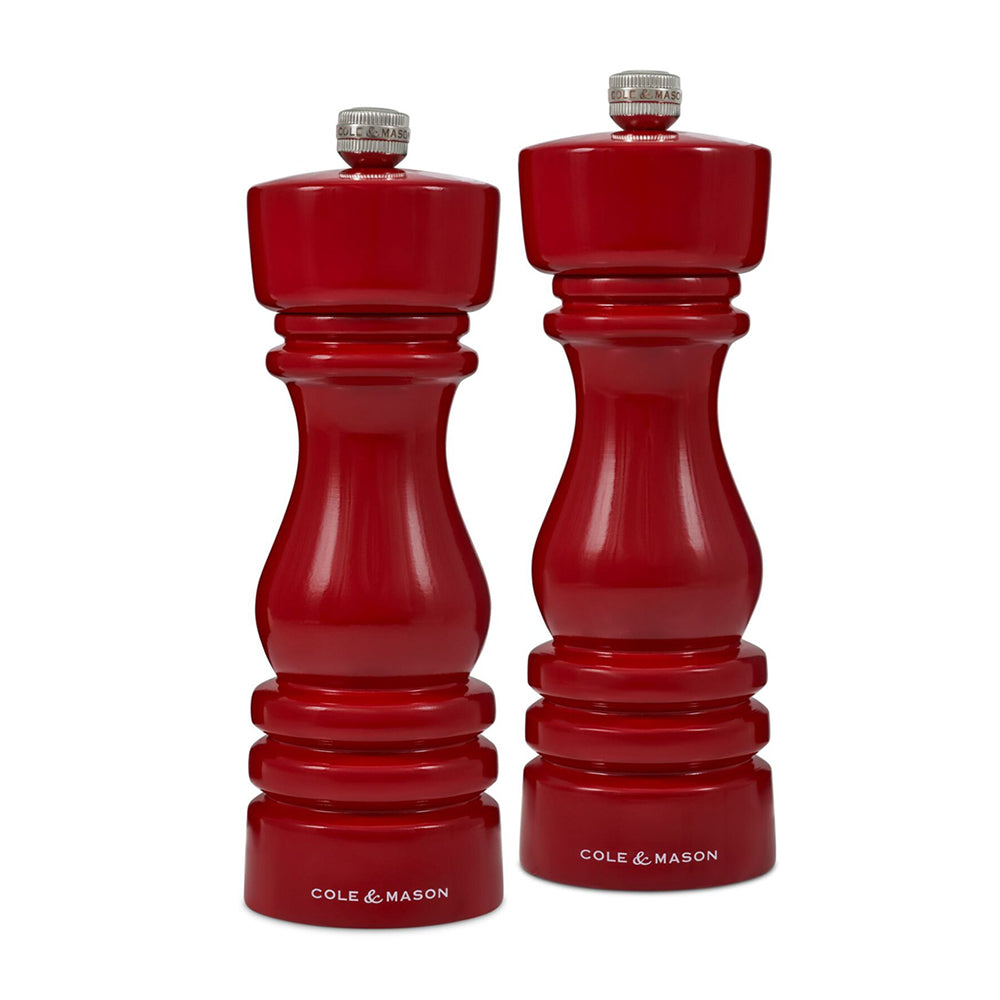 31582-cole-mason-london-18cm-beech-wood-salt-pepper-mill-set-red