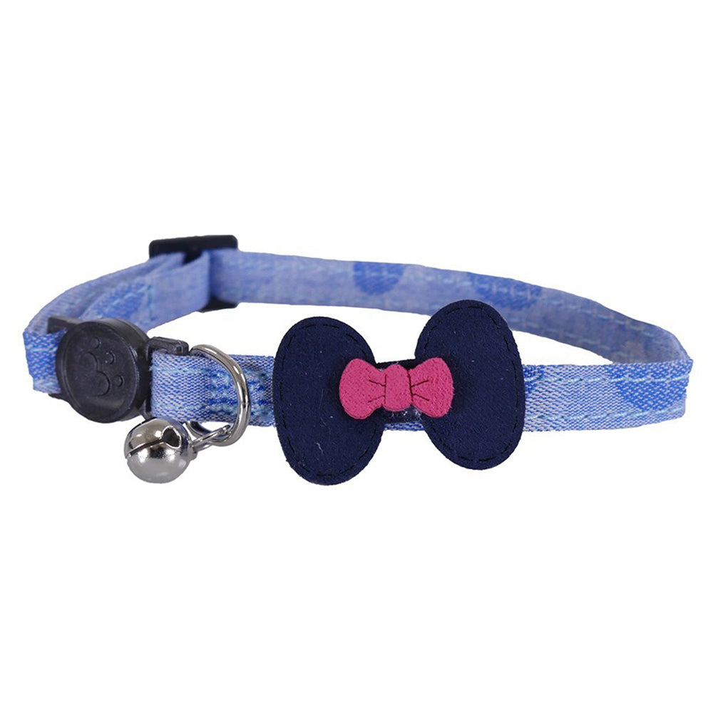 3223-rosewood-demin-bow-quick-release-cat-collar-navy