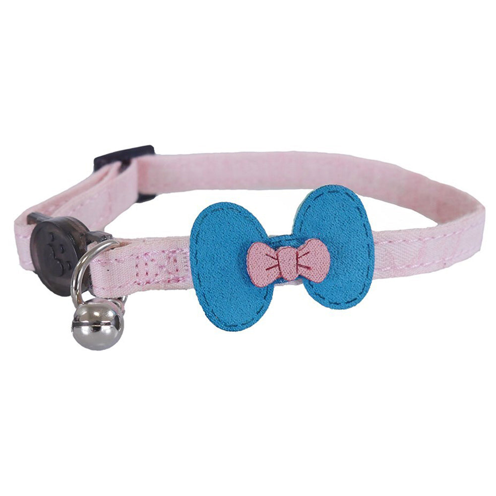 3224-rosewood-bow-quick-release-safety-buckle-cat-collar-pnk-teal