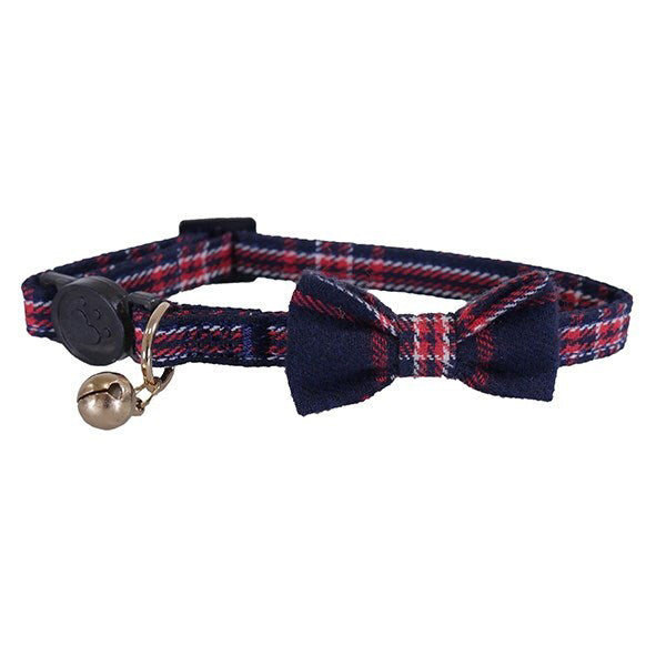 3229-rosewood-designer-tartan-w-bell-cat-collar-navy-red
