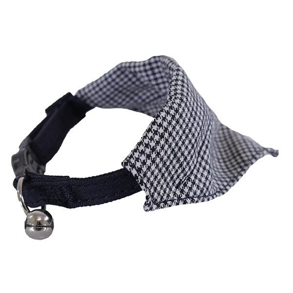 3230-rosewood-designer-quick-release-dogtooth-cat-bandana-grey