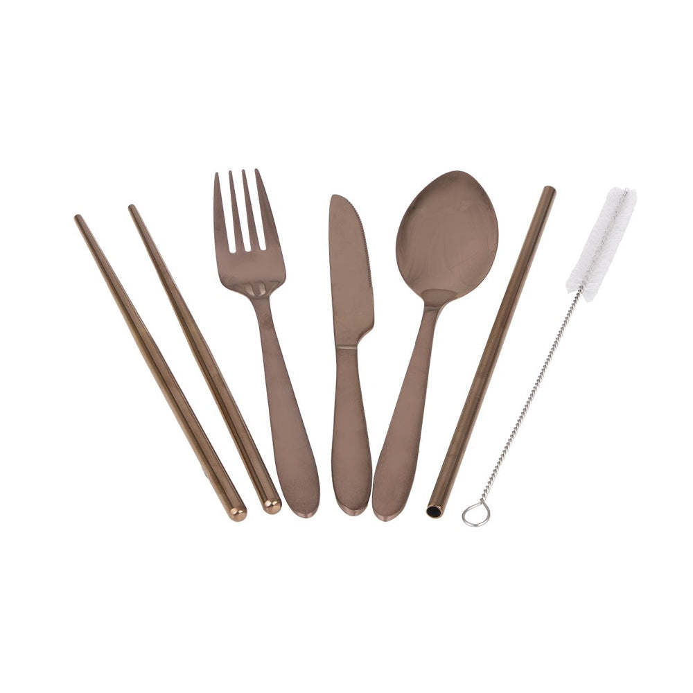 3430rg-6pc-appetito-stainless-steel-travellers-cutlery-set-rose-gold