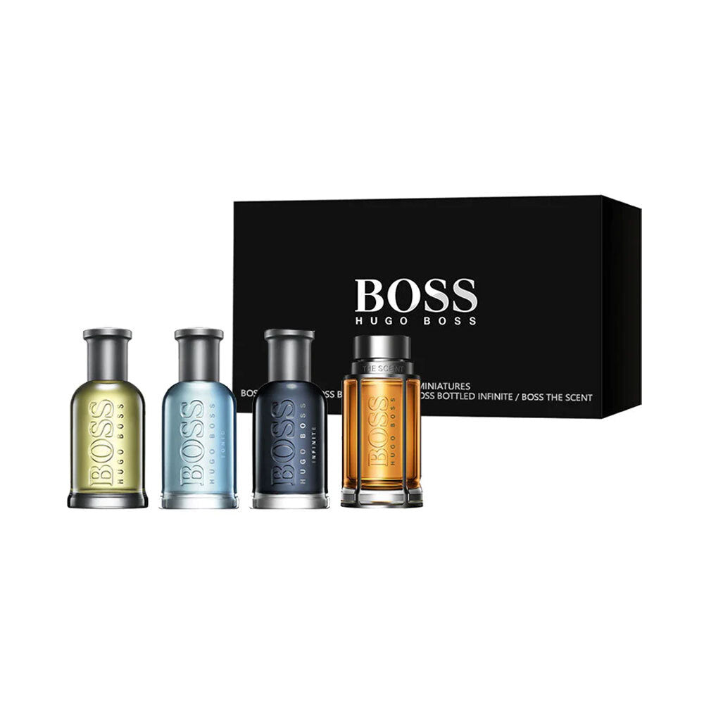 372656-4pc-hugo-boss-collectible-minitures-fragrance-bottles-edt
