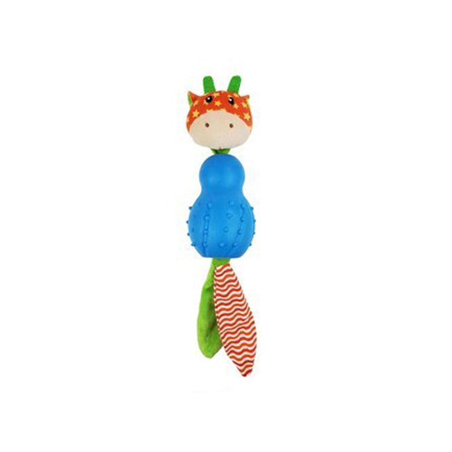 39042-rosewood-26cm-little-nippers-rubber-jolly-giraffe-pet-dog-teething-chew-bite-toy