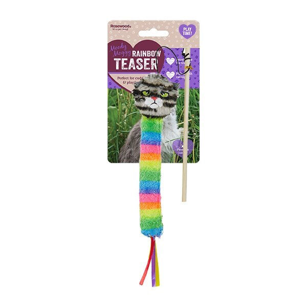 39055-rosewood-moody-moggy-rainbow-catnip-teaser-cat-kitten-pet-toy