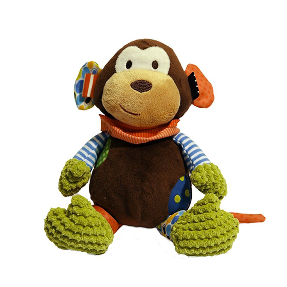 39148-rosewood-25cm-mitchell-monkey-plush-w-squeaker-pet-dog-interactive-chew-toy