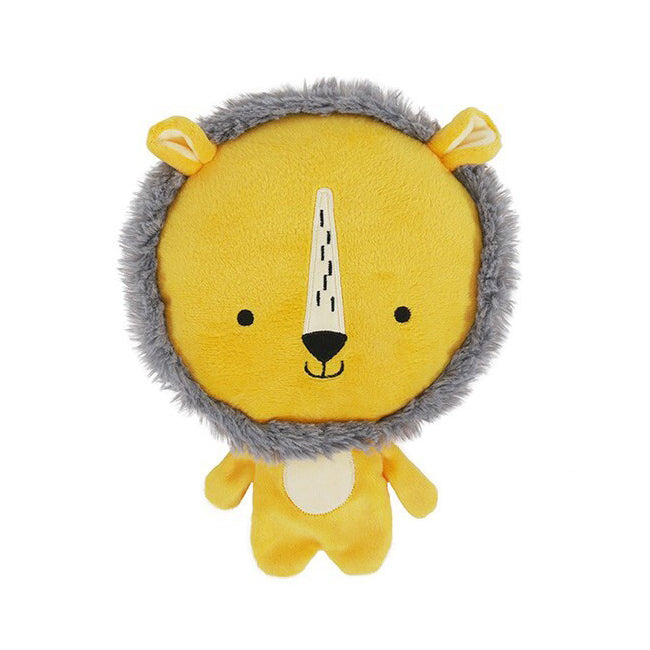 39170-rosewood-23cm-leo-lion-soft-plush-squeaker-pet-dog-interactive-play-toy-yellow