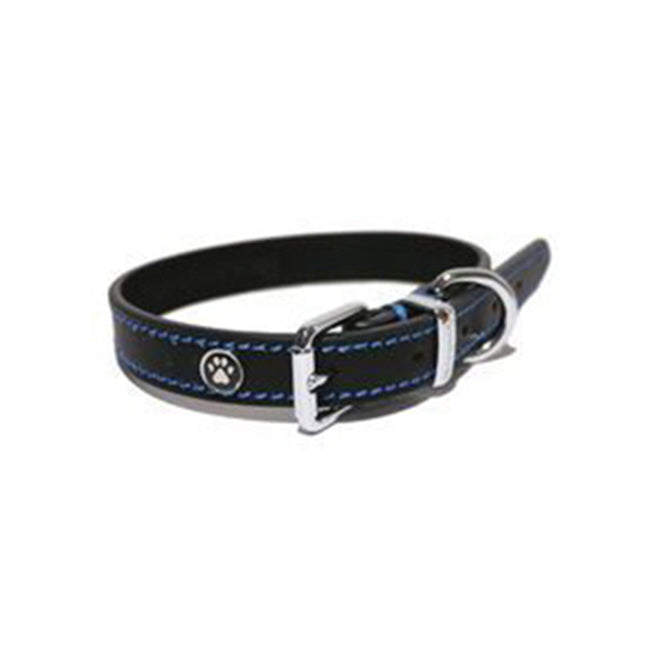 4032-rosewood-73-5cm-adjustable-leather-pet-dog-collar-neck-strap-choker-xl-black