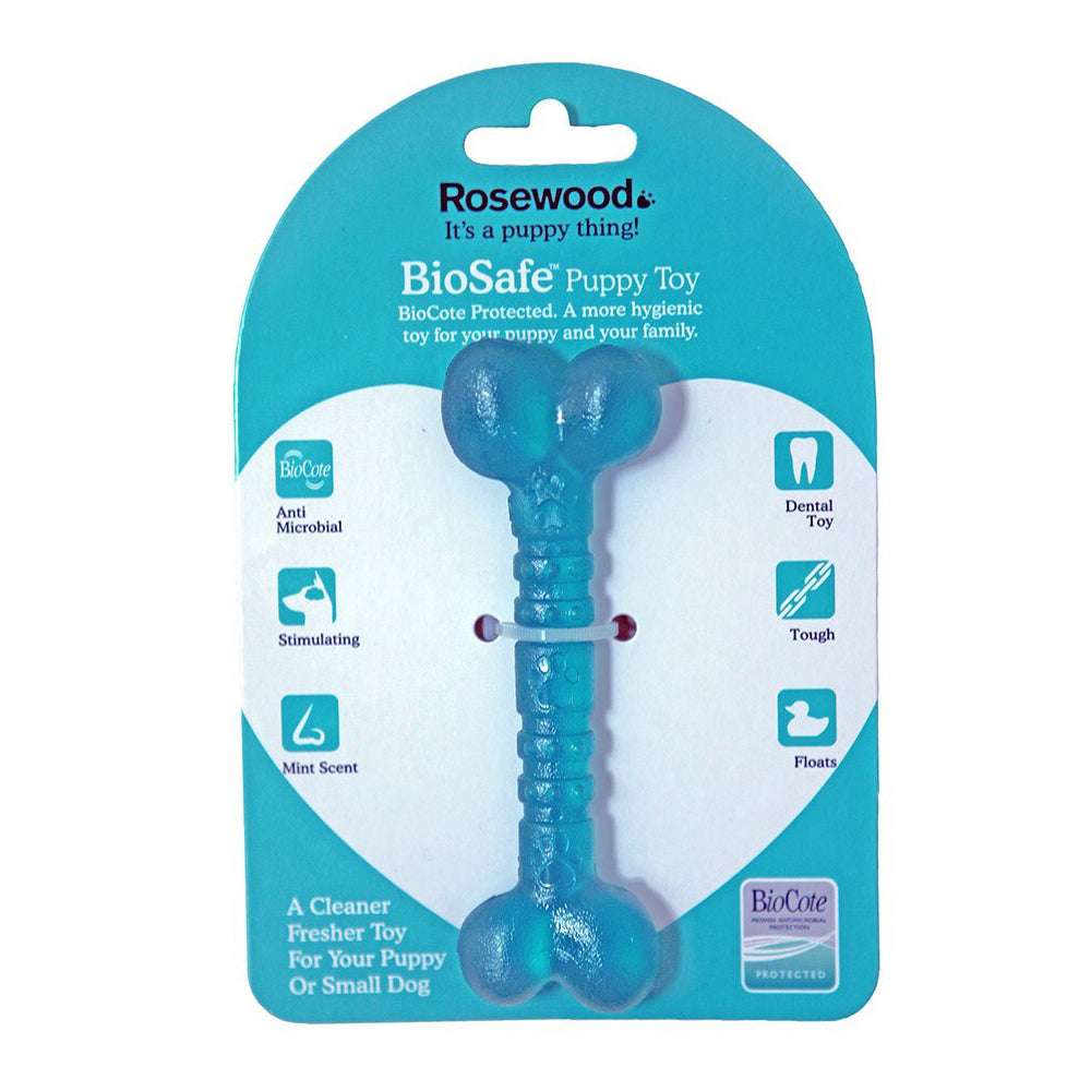 43101-rosewood-biosafe-puppy-antimicrobial-bone-pet-dog-chew-dental-fetch-fun-toy-blue