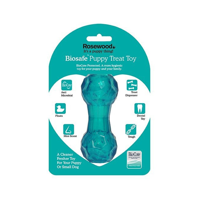 43107-rosewood-biosafe-puppy-treat-dumbbell-pet-dog-chew-hygienic-dental-toy-blue