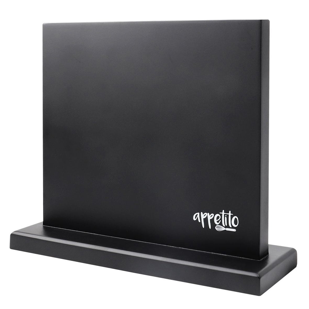 4331mbk-appetito-double-sided-magnetic-knife-block-holder-matte-black