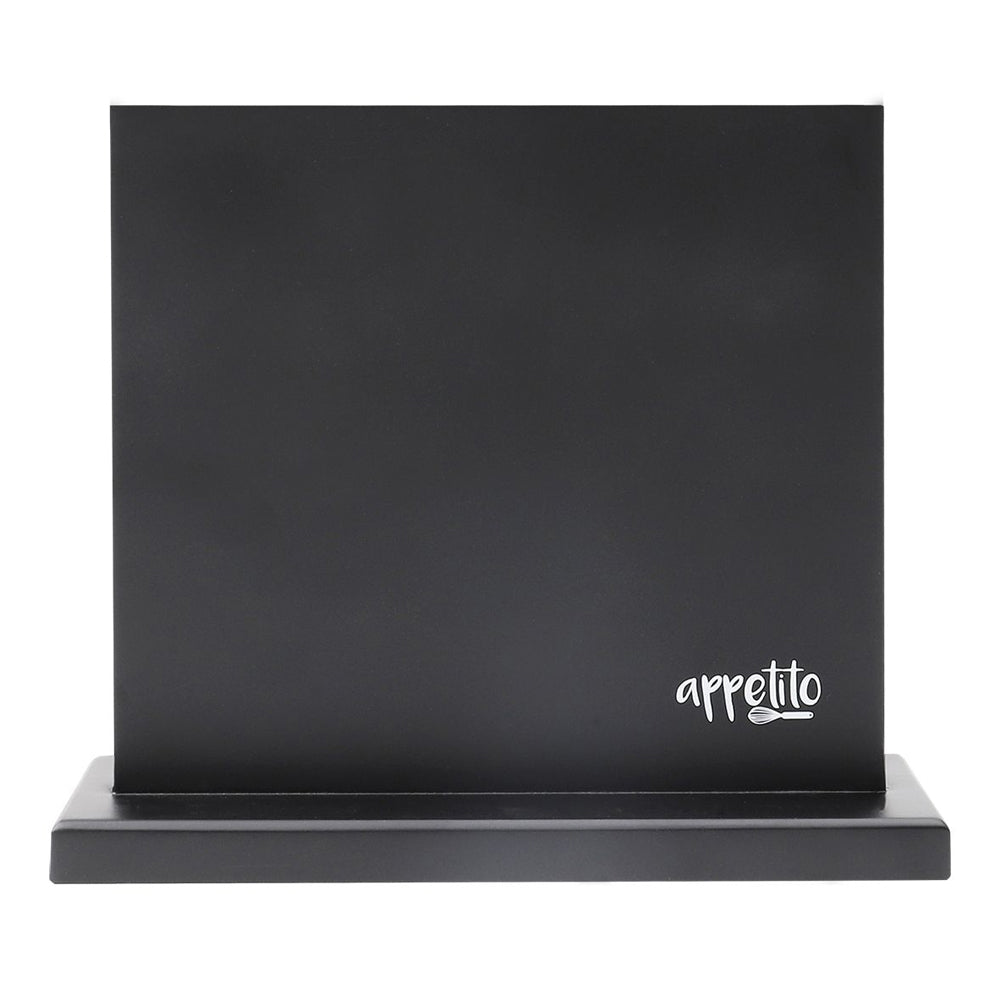 4331mbk-appetito-double-sided-magnetic-knife-block-holder-matte-black