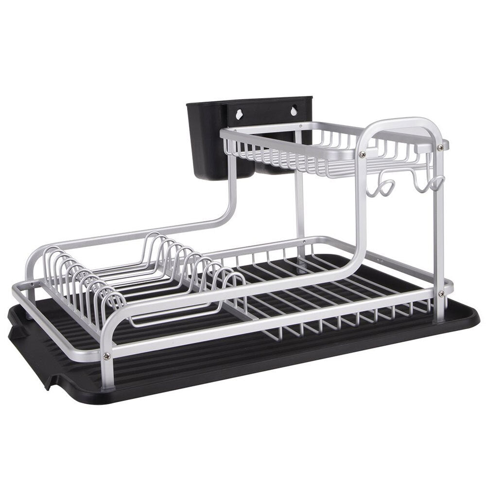 4576-1-d-line-2-tier-aluminium-40cm-dish-rack-w-draining-board-black