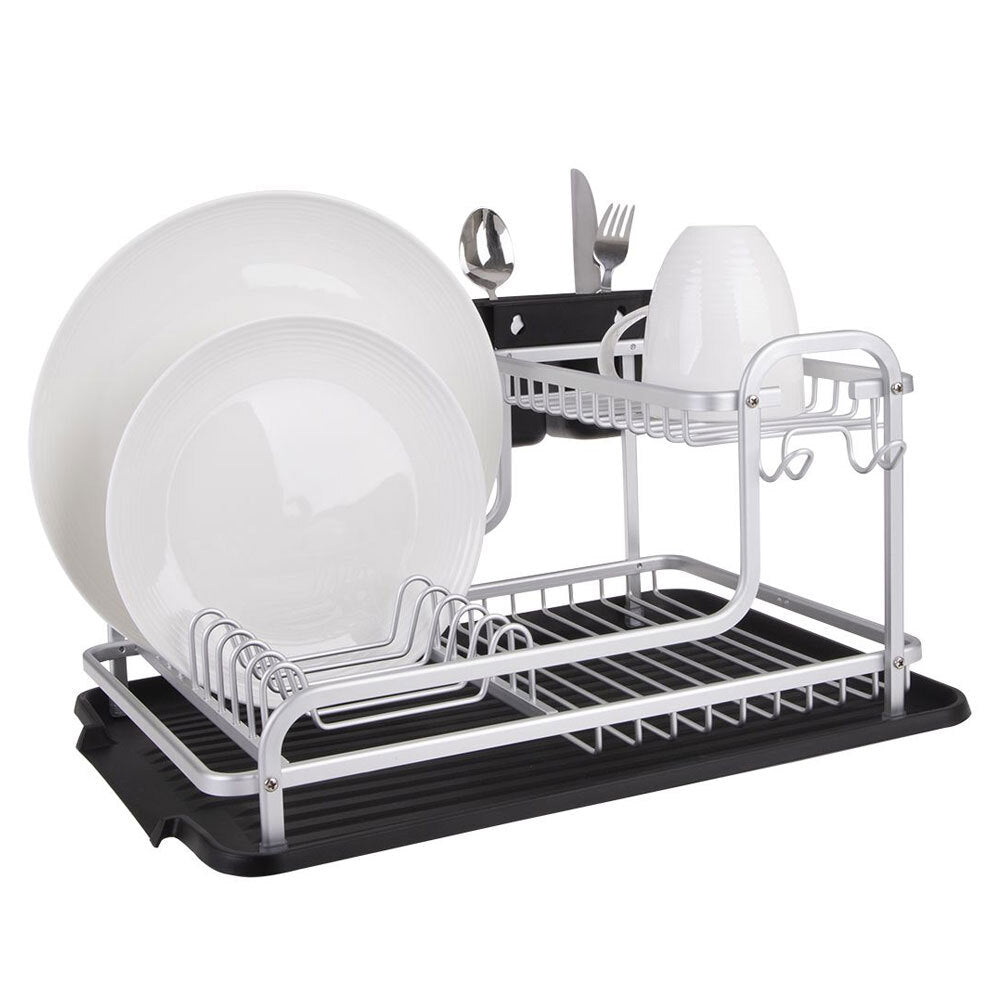 4576-1-d-line-2-tier-aluminium-40cm-dish-rack-w-draining-board-black