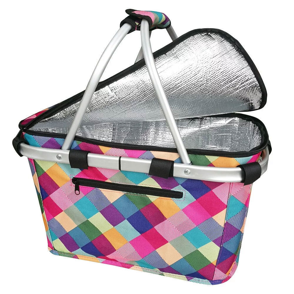4696hq-sachi-47x28cm-insulated-carry-basket-w-lid-harlequin