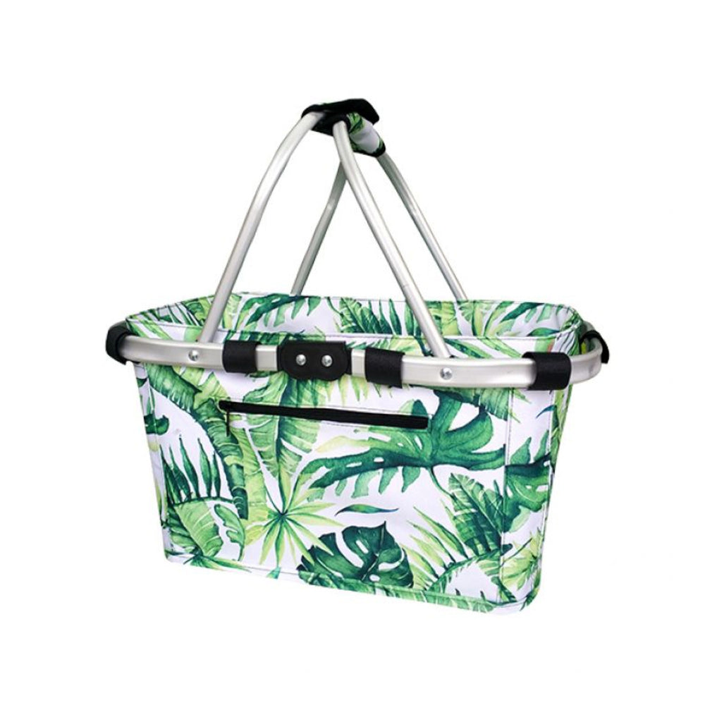4697jl-sachi-49x27cm-two-handle-shopping-carry-basket-jungle-leaf