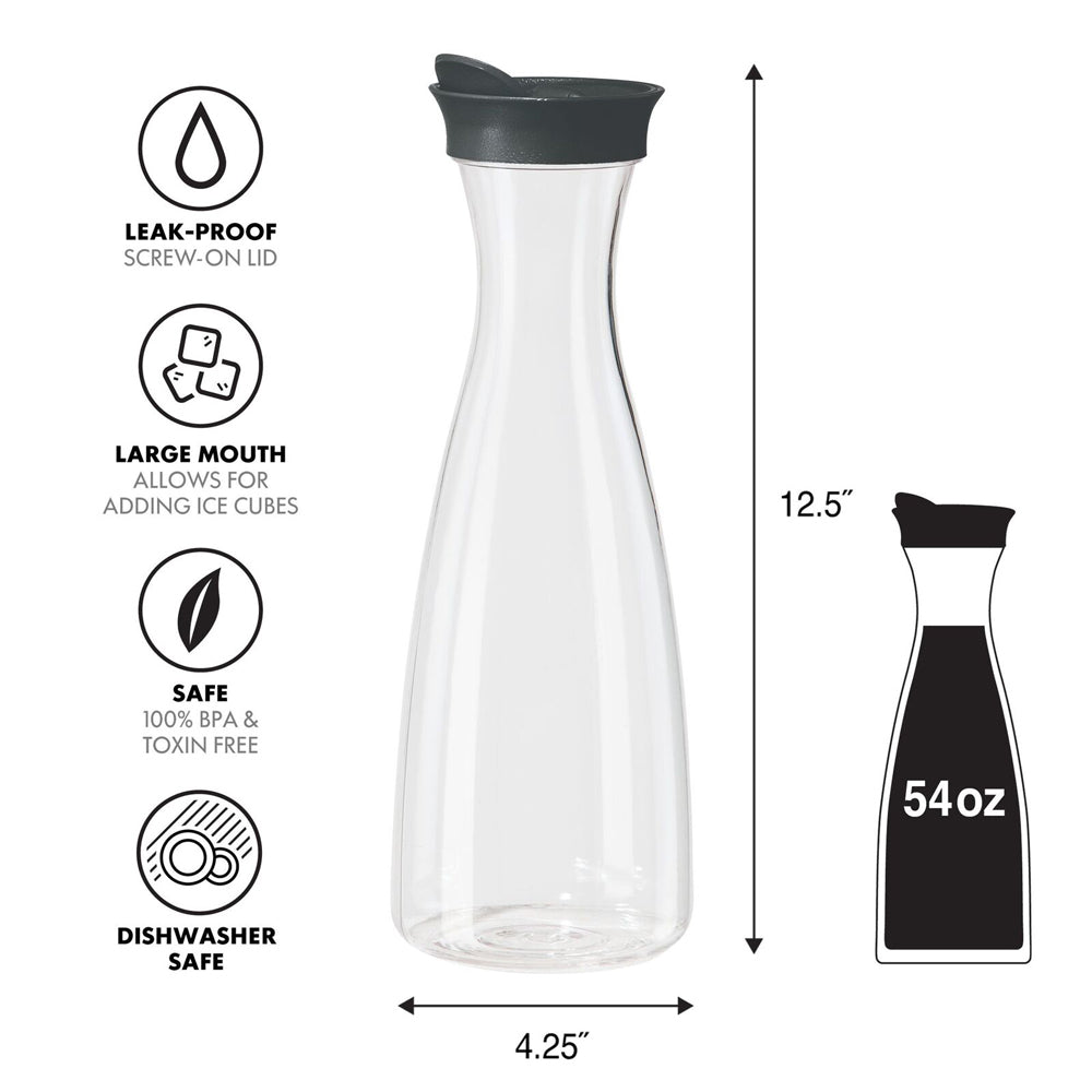 47401-oggi-1-6l-juice-carafe-plastic-pitcher-jug-black