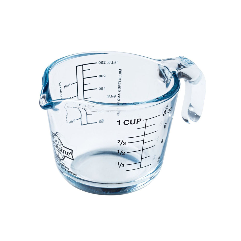 49039-cuisine-glass-0-25l-measuring-jug-cup-w-handle-clear