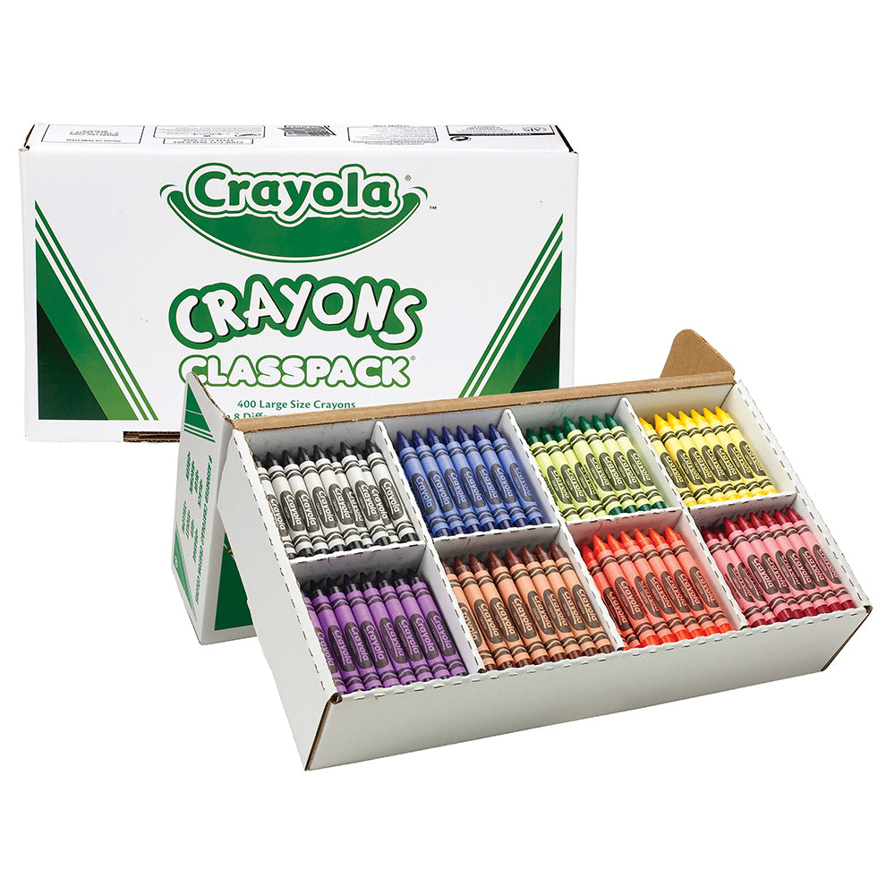 52-8038-400pc-crayola-kids-childrens-creative-large-crayon-classpack-36m