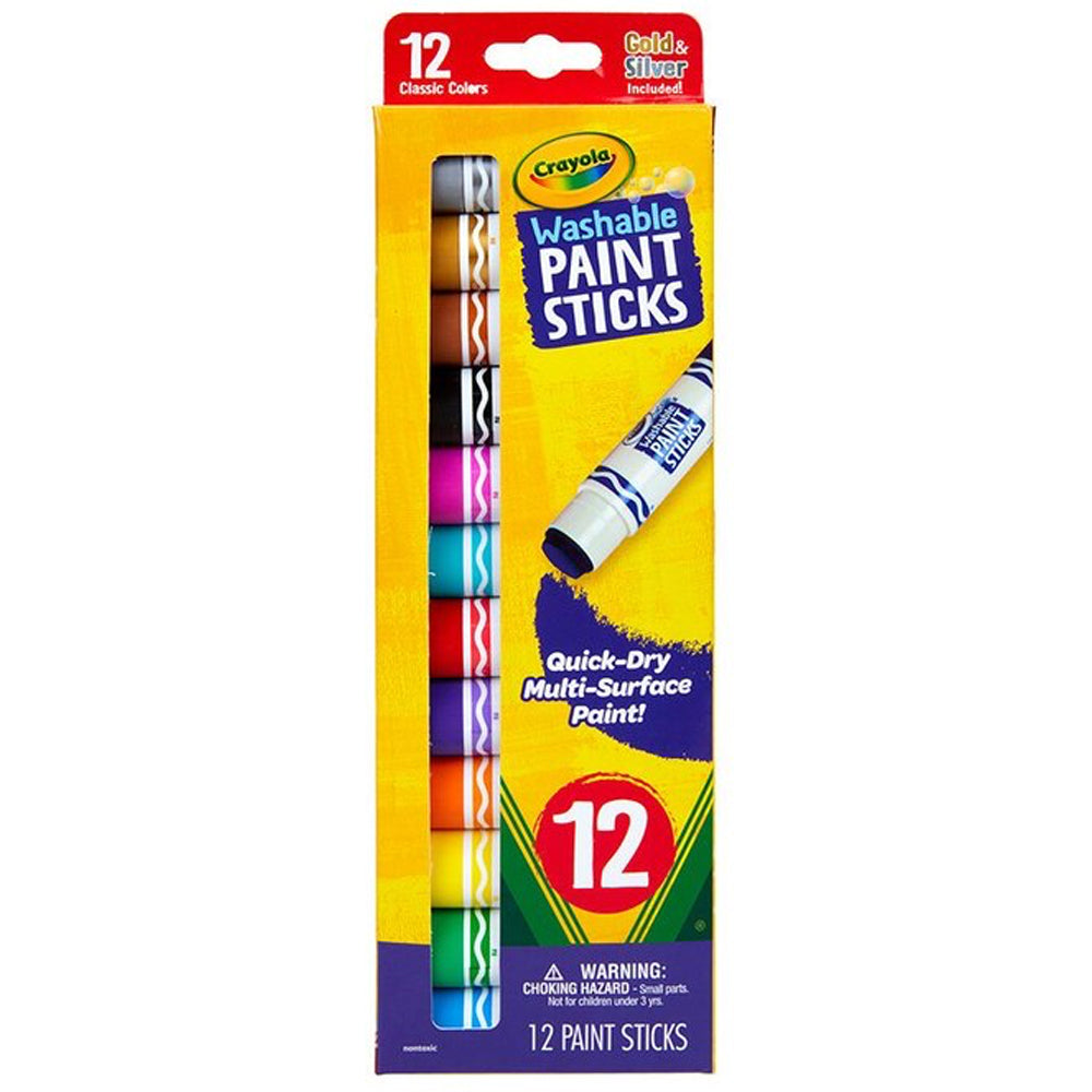 54-6211-12pc-crayola-washable-paint-sticks-kids-children-art-craft-6y