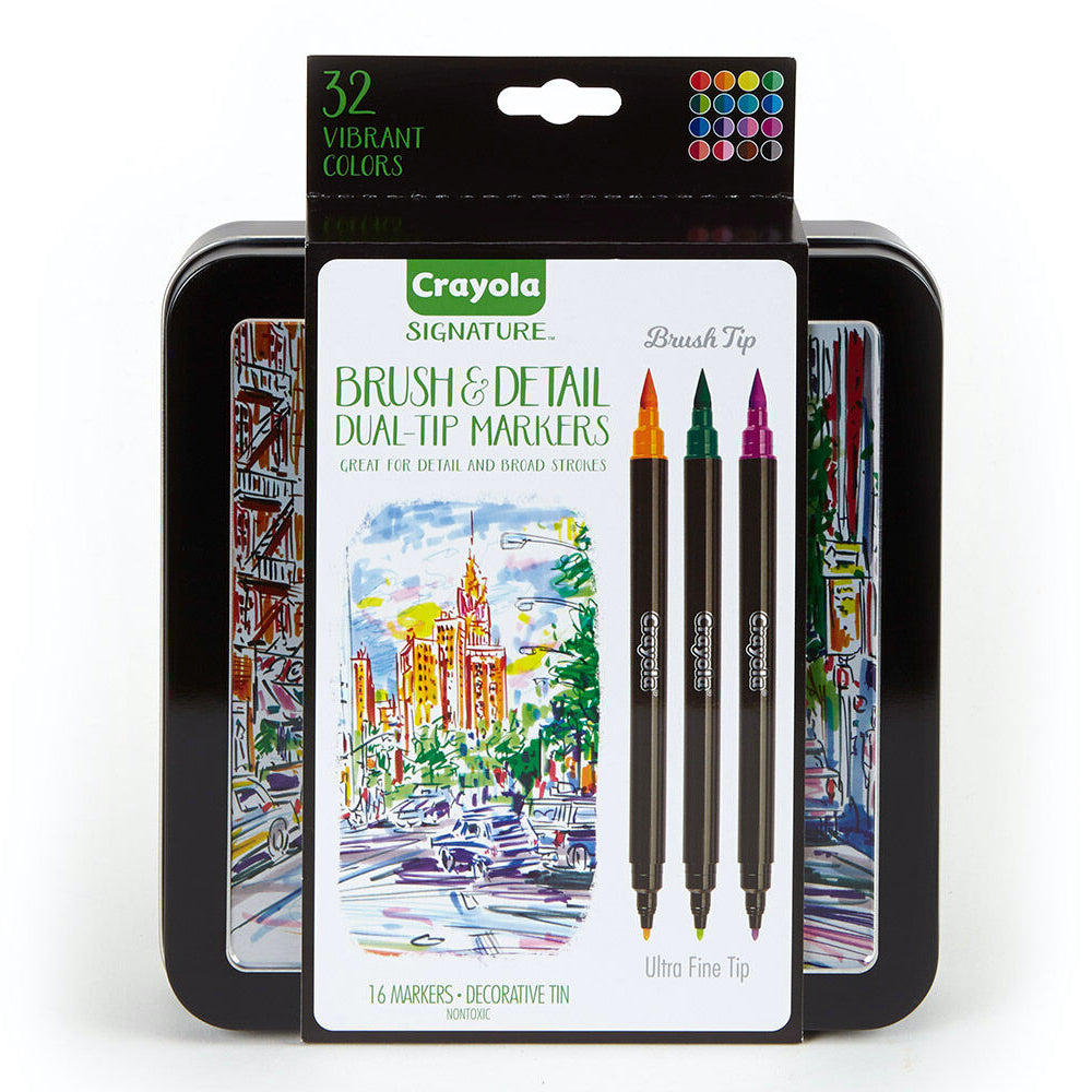 58-6501-16pc-crayola-signature-brush-detail-dual-tip-markers-9y
