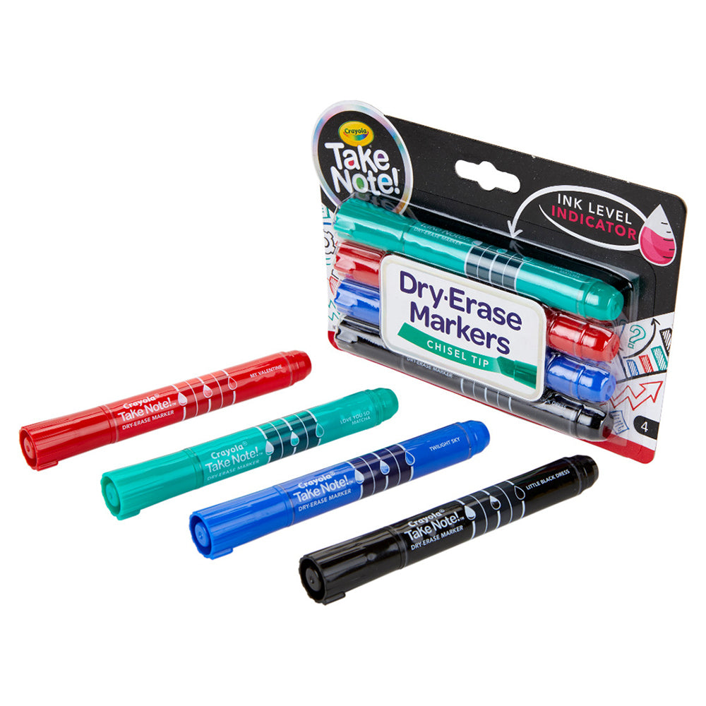 58-6543-4pc-crayola-take-note-quick-dry-white-board-markers-chisel-tip-pen