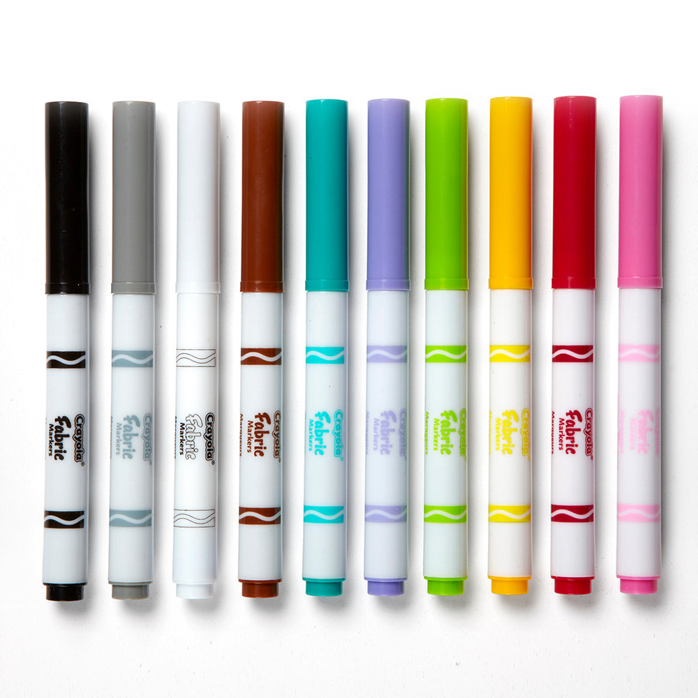 58-8626-10pc-crayola-kids-childrens-creative-fabric-markers-36m