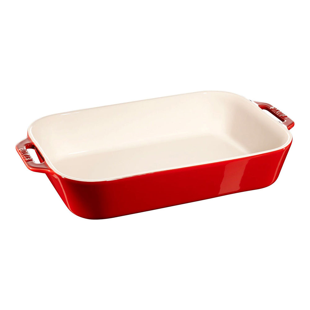 652053-staub-ceramic-27x20cm-gratin-dish-rectangular-oven-bakeware-cherry