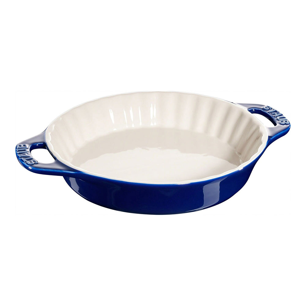 652163-staub-24cm-ceramic-round-pie-dish-oven-bakeware-dark-blue