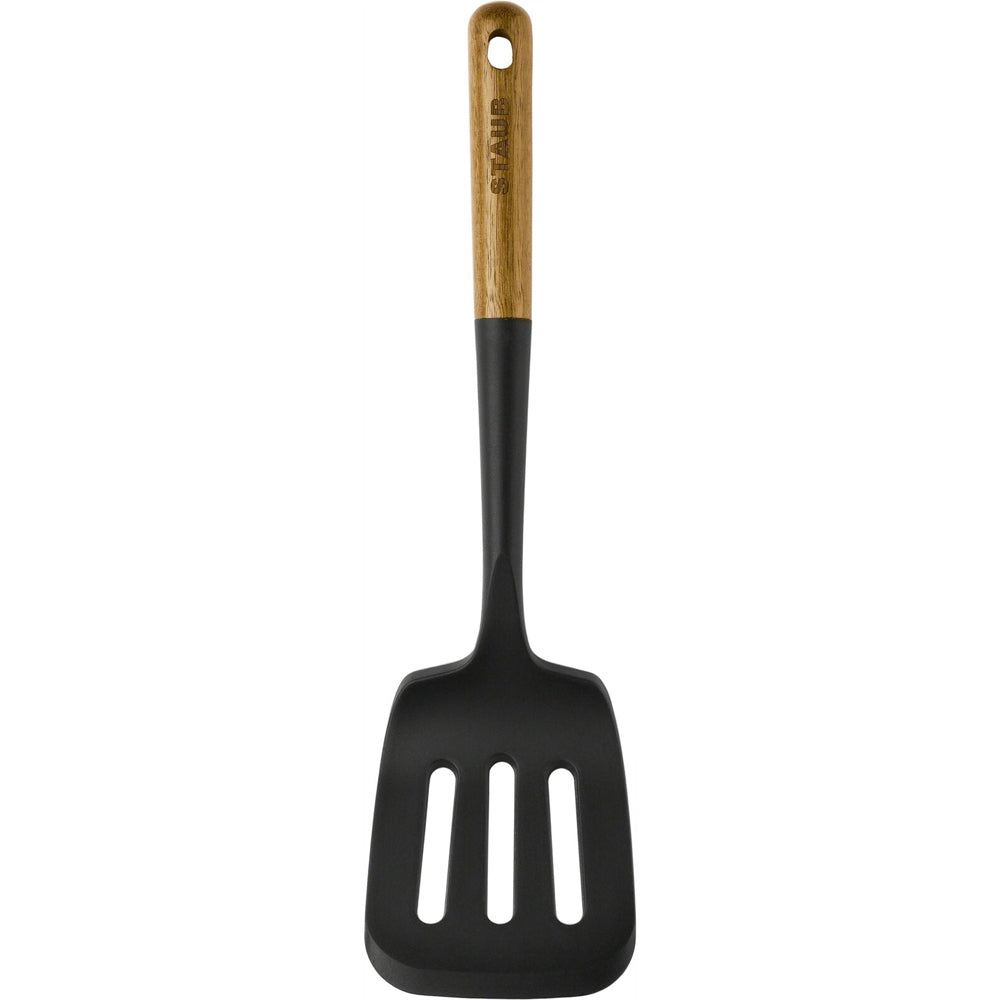 65380-staub-30cm-silicone-slotted-turner-w-wood-handle-brown