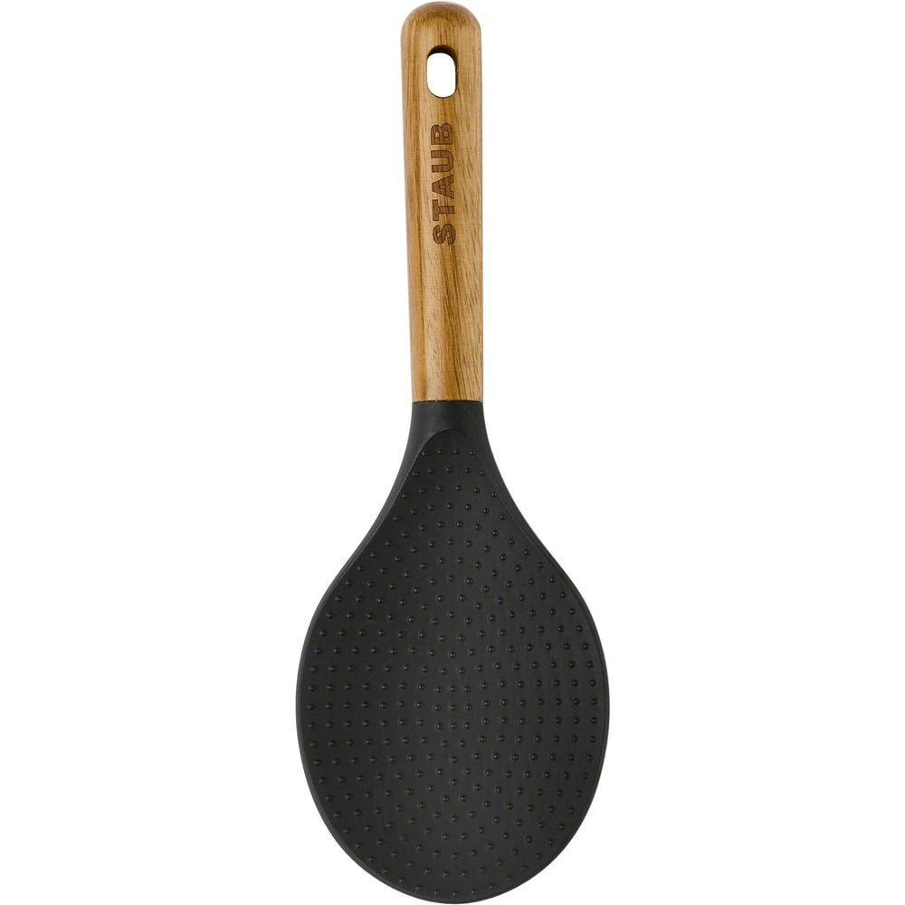 65384-staub-23cm-silicone-rice-spoon-serving-utensil-brown