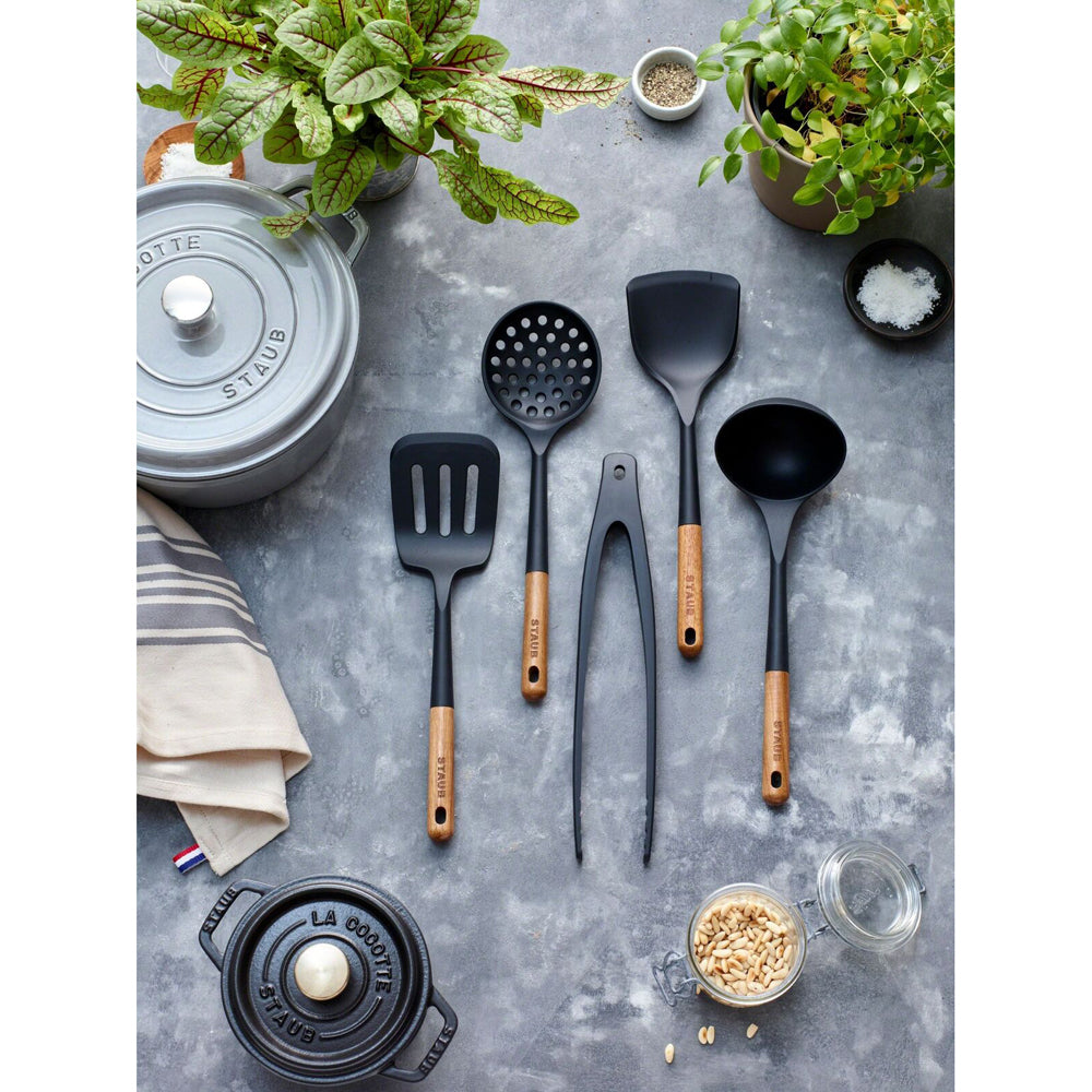 65384-staub-23cm-silicone-rice-spoon-serving-utensil-brown