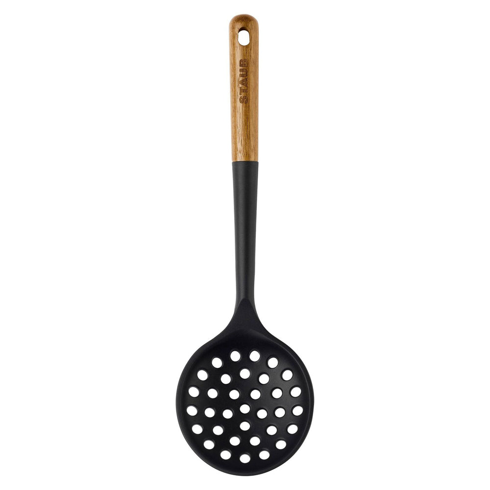 65387-staub-31cm-silicone-skimming-ladle-w-wood-handle-brown