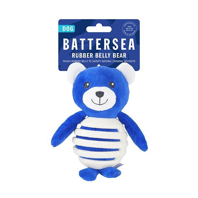 6914-rosewood-battersea-21cm-rubber-belly-bear-soft-plush-pet-dog-fetch-fun-play-toy