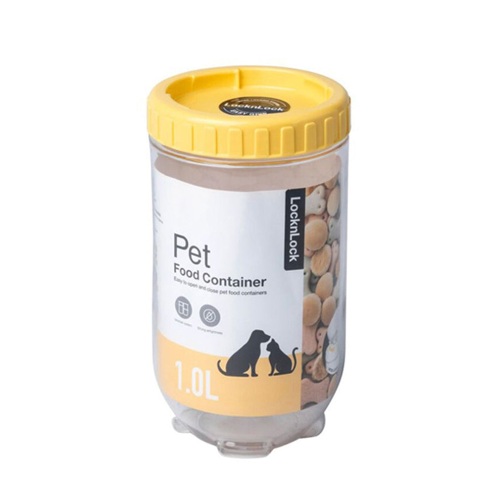 70881-lock-lock-1l-airtight-cat-dog-pet-interlock-wet-dry-food-storage-yellow