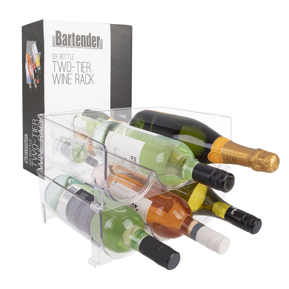 7088c-bartender-2-tier-29cm-wine-bottle-rack-storage-clear