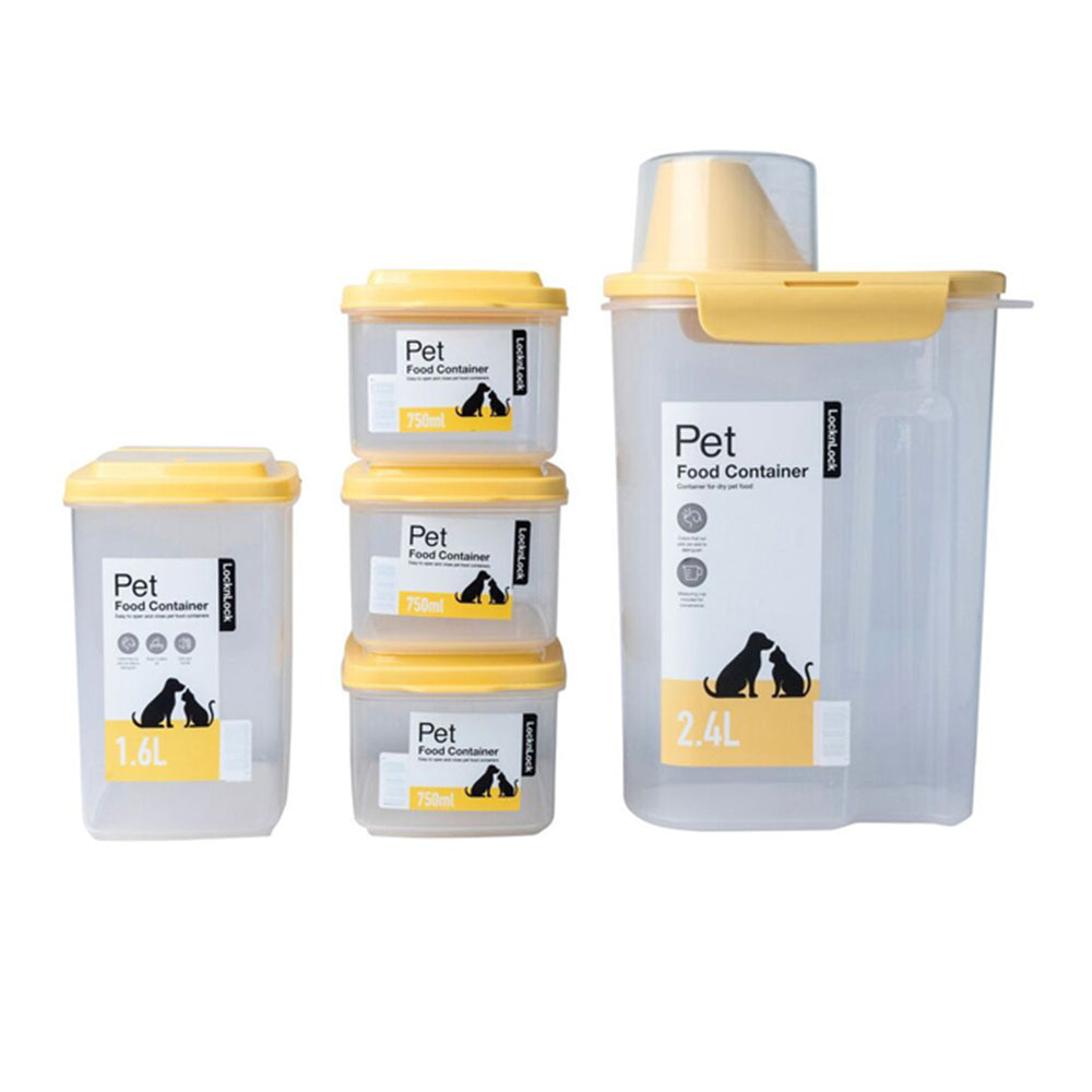 70895-5pk-lock-lock-airtight-cat-dog-pet-dry-wet-food-treat-container-set-ylw