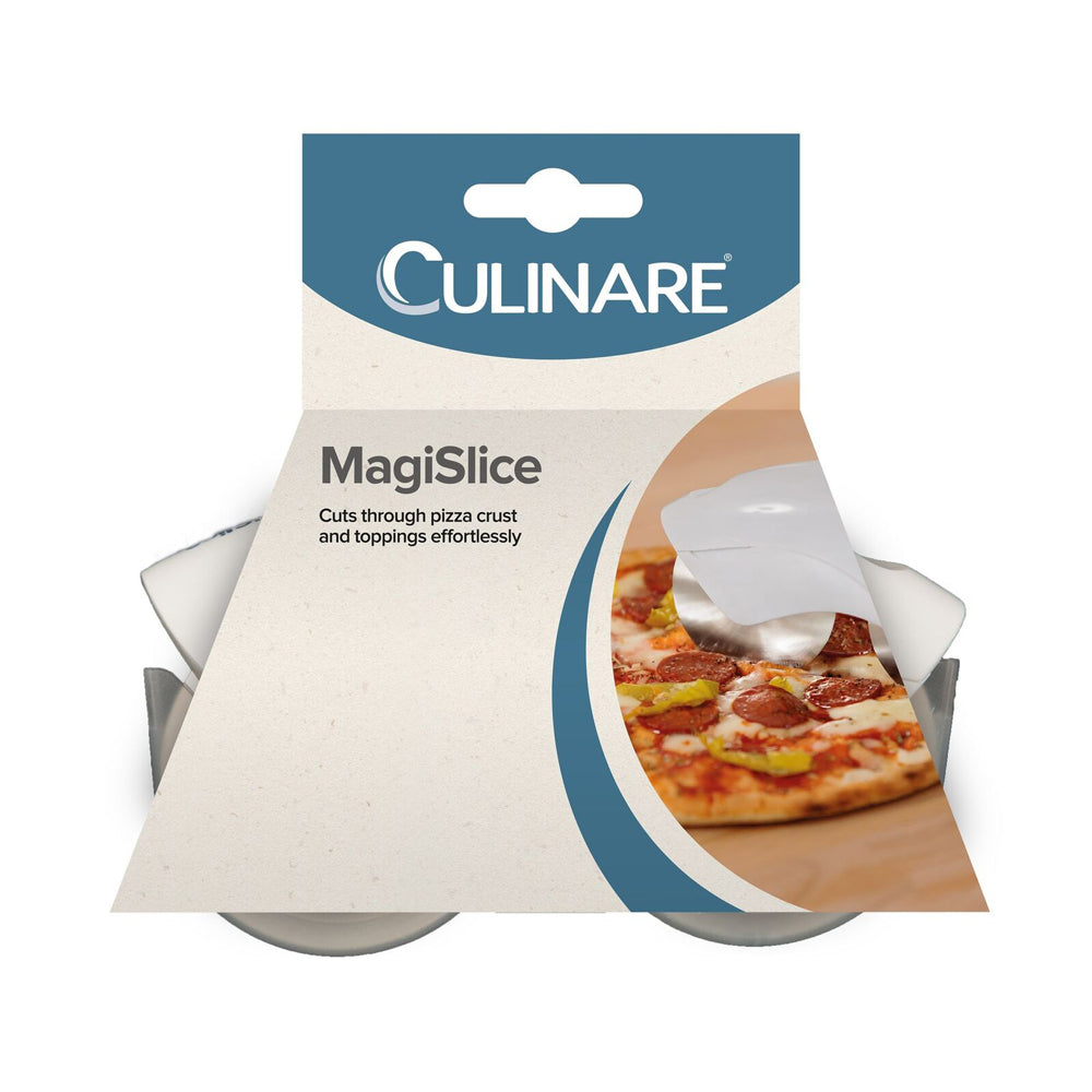 7237-culinare-magislice-23-5cm-double-wheel-pizza-cutter-slicer-white