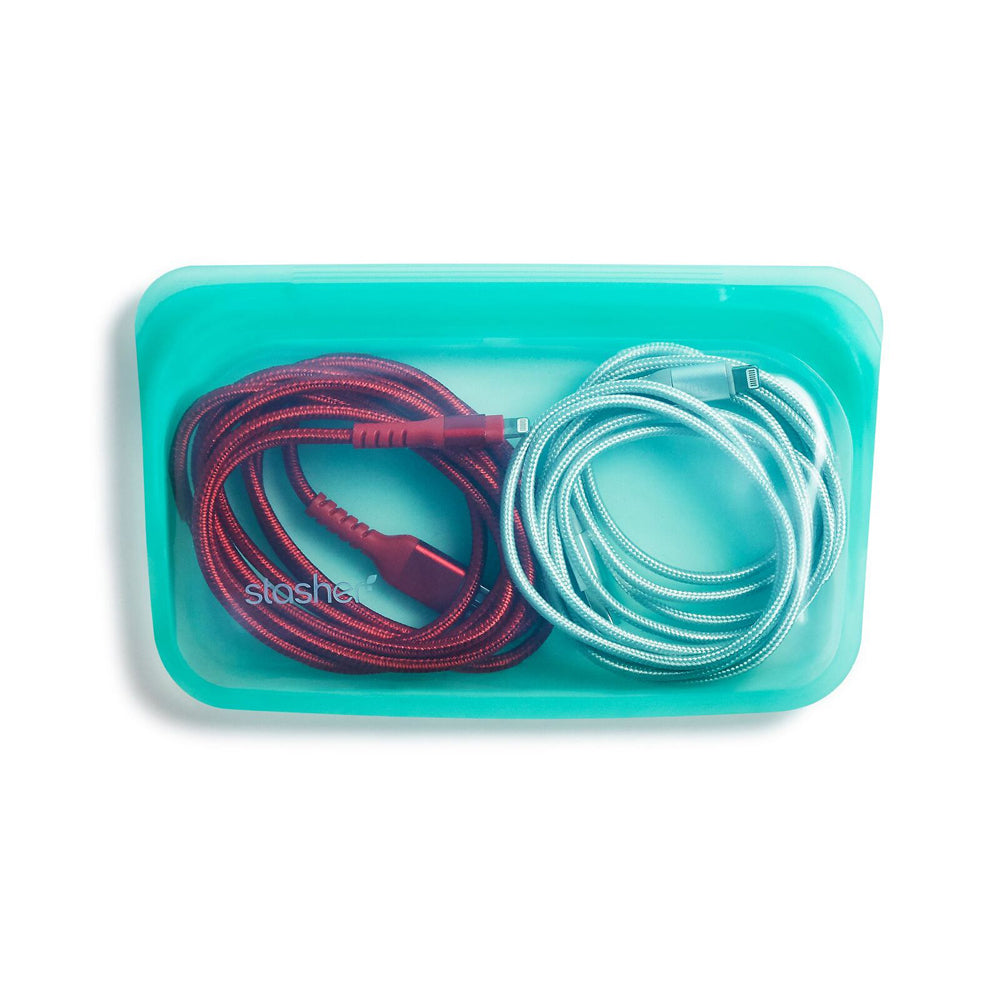 73061-stasher-355ml-19cm-silicone-snack-bag-reusable-food-storage-aqua