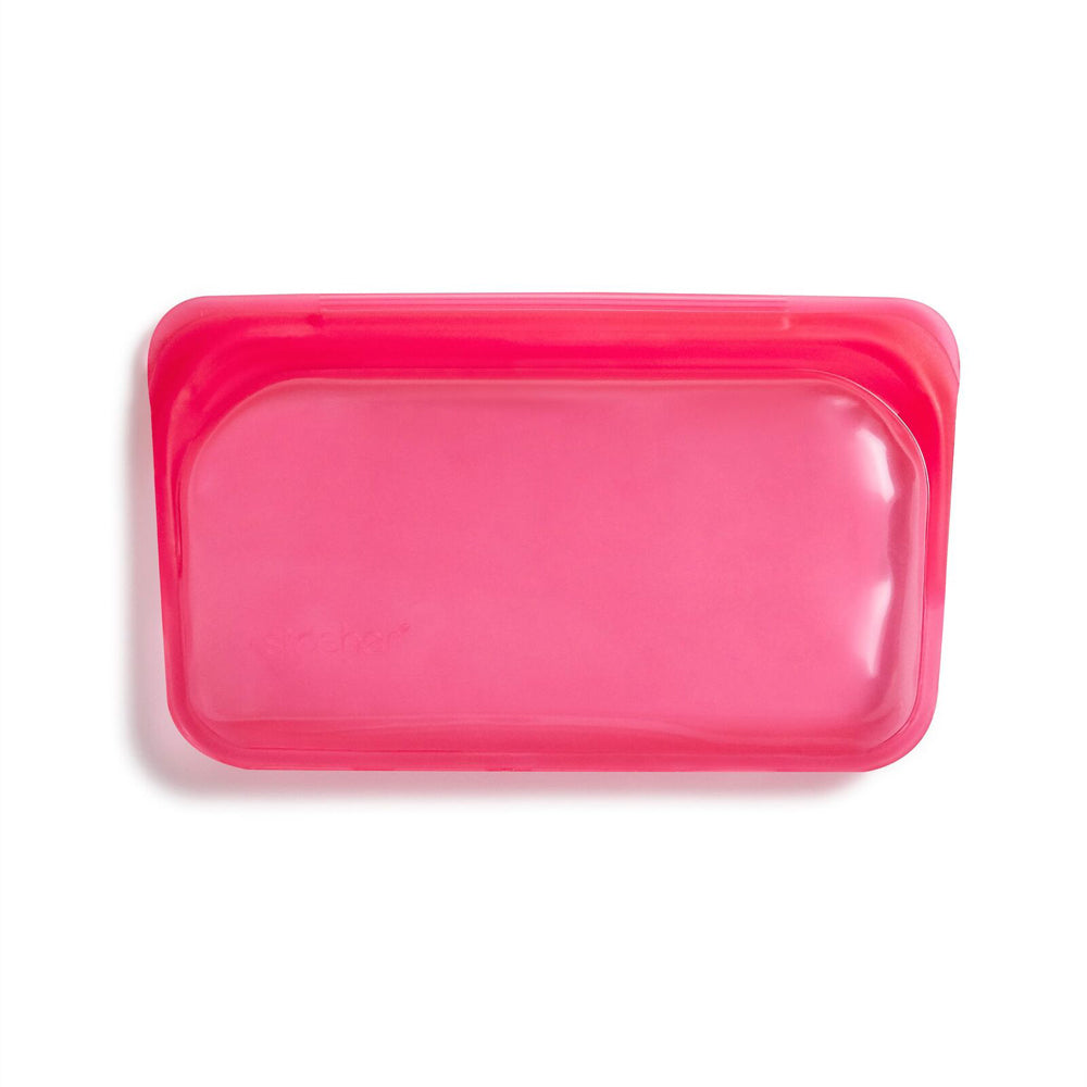 73062-stasher-355ml-19cm-silicone-snack-bag-reusable-food-storage-raspberry