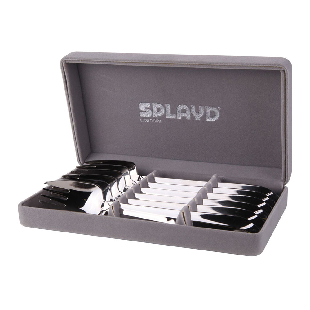 74080-6pc-splayd-luxury-18cm-stainless-steel-mirror-knife-spork-set-silver